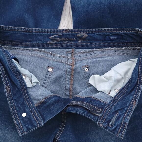 Seven7 Jeans Bootcut Women's Blue - Picture 10 of 11
